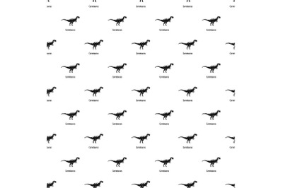 Carnotaurus pattern seamless vector