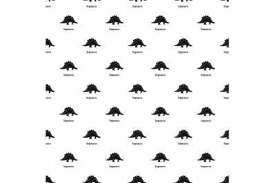 Stegosaurus pattern seamless vector