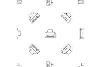Color home printer pattern seamless vector