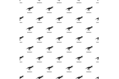 Tyrannosaurus pattern seamless vector