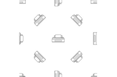 Old printer pattern seamless vector