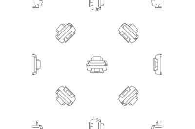 Photo printer pattern seamless vector