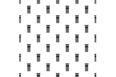 Ancient column pattern seamless vector