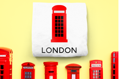 British Phone Booth | SVG | PNG | DXF | EPS