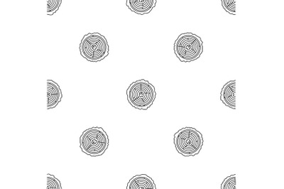 Tree rings pattern seamless vector