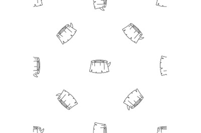 Old tree stump pattern seamless vector