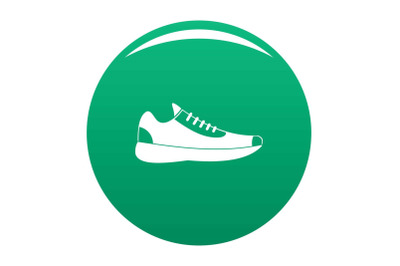 Sneakers icon vector green