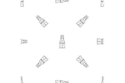 Worker clothes pattern seamless vector