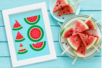 Watermelon Set | SVG | PNG | DXF | EPS