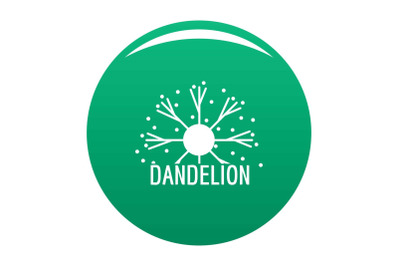 Dandelion logo icon vector green