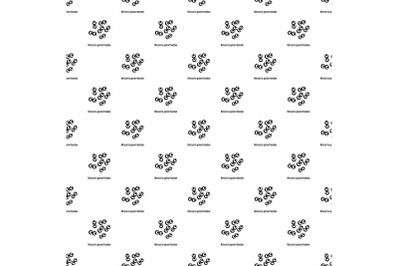 Neisseria gonorrhoedae pattern seamless vector