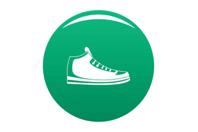 Sneakers icon vector green