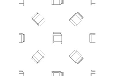 Butter jar pattern seamless vector