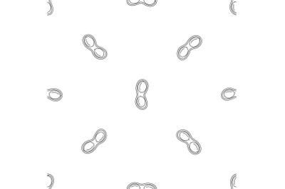 Peanuts shell pattern seamless vector