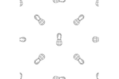 Peanut pattern seamless vector