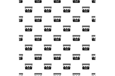 Donuts selling pattern seamless vector