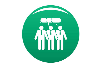 Office icon vector green