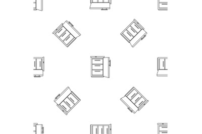 Refrigerator pattern seamless vector