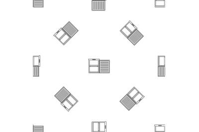 Fridge pattern seamless vector