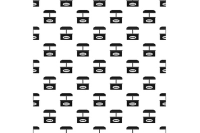 Burger selling pattern seamless vector