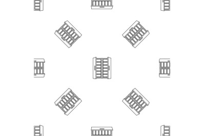 Open fridge pattern seamless vector