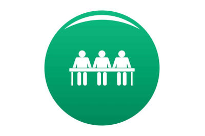 Corporate icon vector green