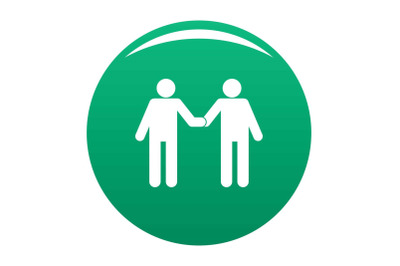 Agreement icon vector green