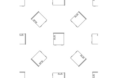 Small fridge pattern seamless vector