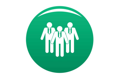 Board directors icon vector green