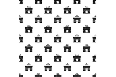 Pizza shop pattern seamless vector