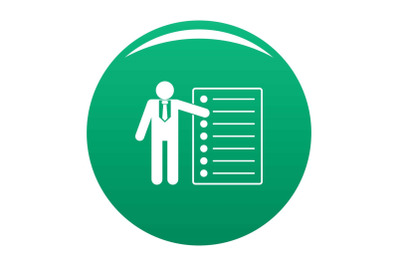 Speech icon vector green