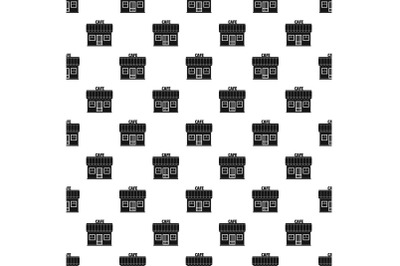 Cafe pattern seamless vector