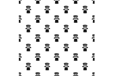 Hat with card pattern seamless vector