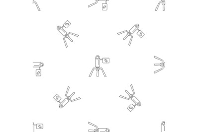 Videocamera stand pattern seamless vector