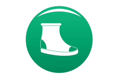Woman shoes icon vector green