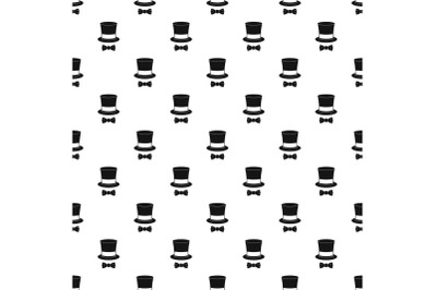 Hat with butterfly pattern seamless vector