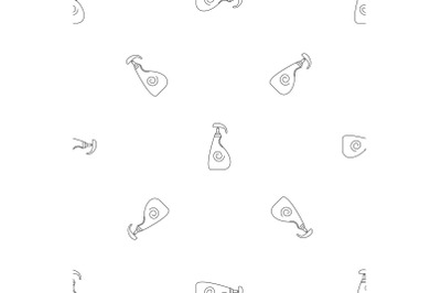 Sunscreen dispenser pattern seamless vector