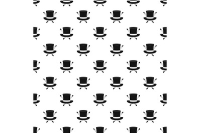 Hat with a stick pattern seamless vector