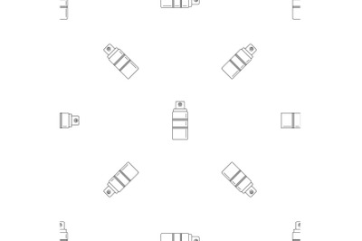 Sunscreen spray pattern seamless vector