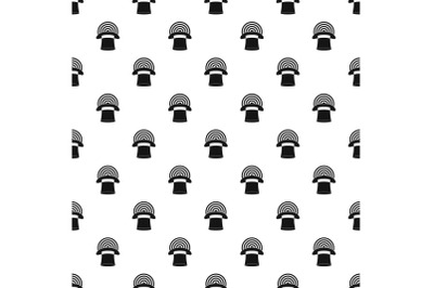 Hat with glow pattern seamless vector