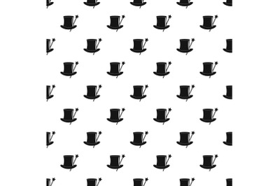 Hat with a wand pattern seamless vector
