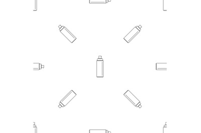 Sunscreen lotion pattern seamless vector