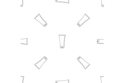 Uv tube cream pattern seamless vector