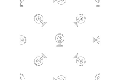 Web camera pattern seamless vector