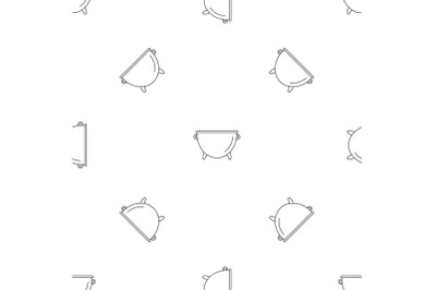 Kitchen cauldron pattern seamless vector