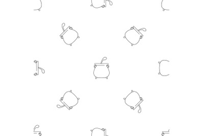 Boiled cauldron pattern seamless vector