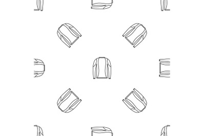 Thermo clothes pattern seamless vector