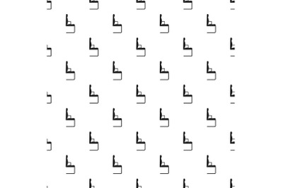 Chair pattern seamless vector