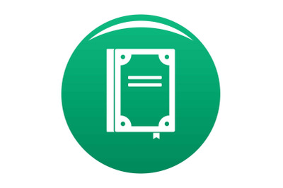 Book publication icon vector green