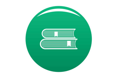 Book college icon vector green